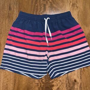 Chubbies Swim Shorts Men’s Large Striped Drawstring Polyester/Elasthanne